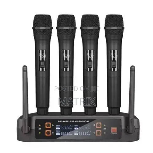 4 Piece Wireless Vocal Microphone Set