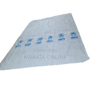 UN (12Ftx14ft)Tarpaulin Sheet Virgin Uv Treated,Heavy Duty Silver/Blue