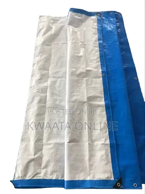 UN (12Ftx14ft)Tarpaulin Sheet Virgin Uv Treated,Heavy Duty Silver/Blue