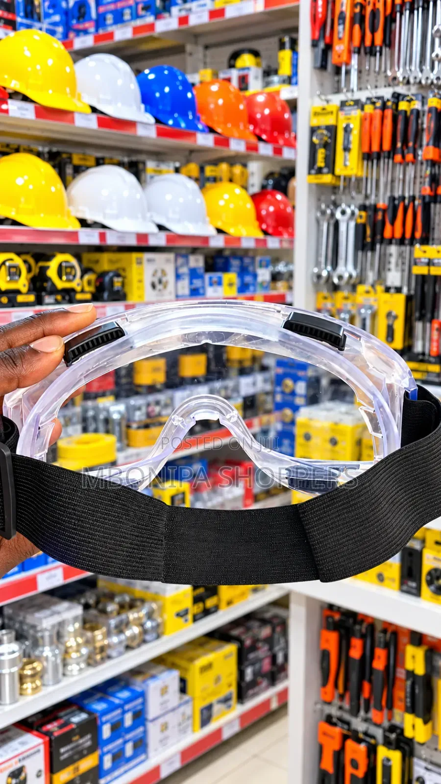 Clear Safety Goggles With Adjustable Elastic Strap