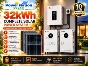 32kwh Massive Clean Energy Hybrid Lithium Solar System Full Kit