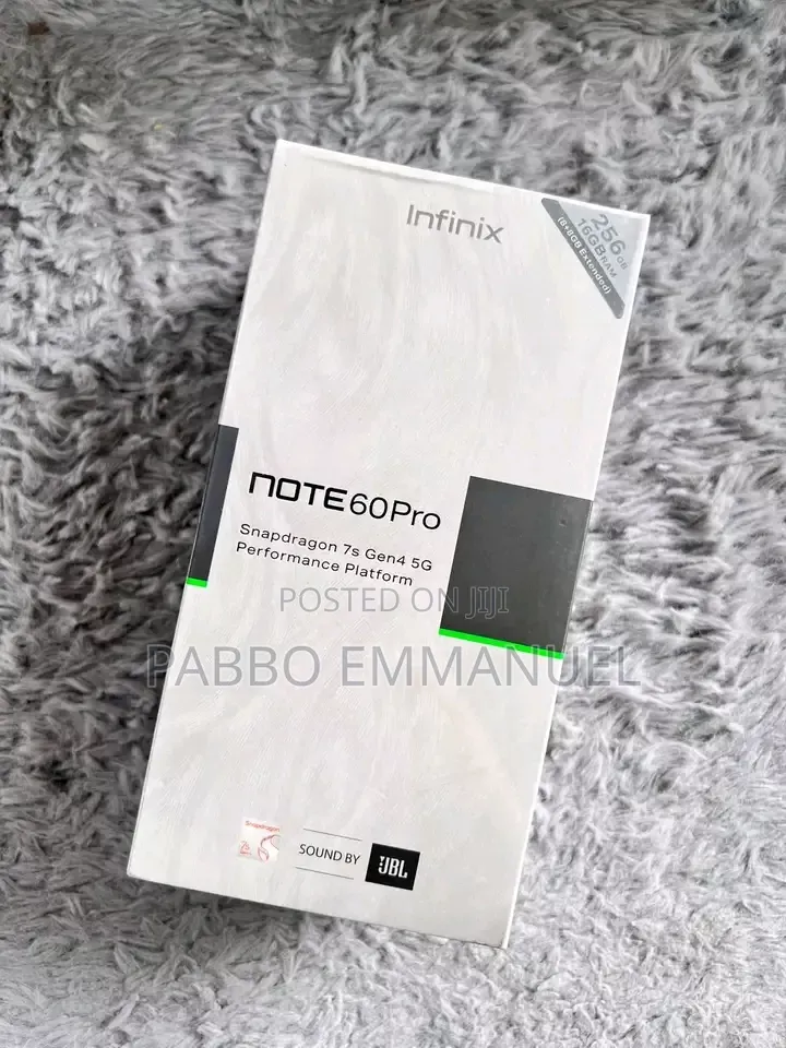 New Infinix Note 60 Pro 256 GB Silver