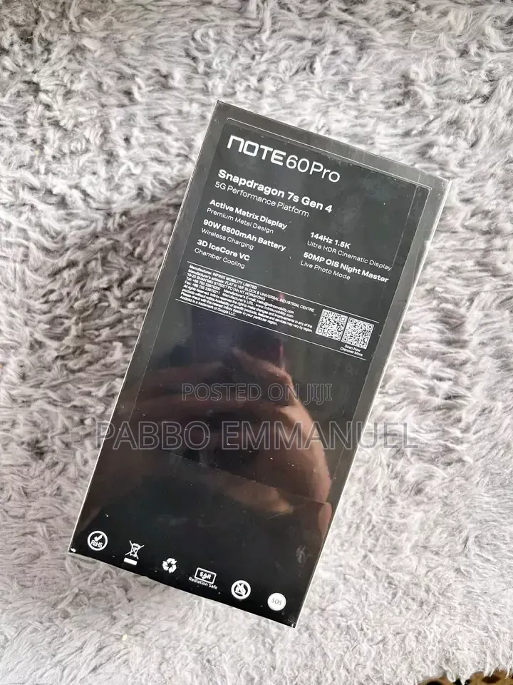 New Infinix Note 60 Pro 256 GB Silver