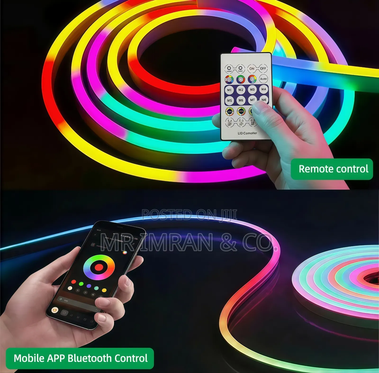 5V 5m RGB LED Neon Rope Light