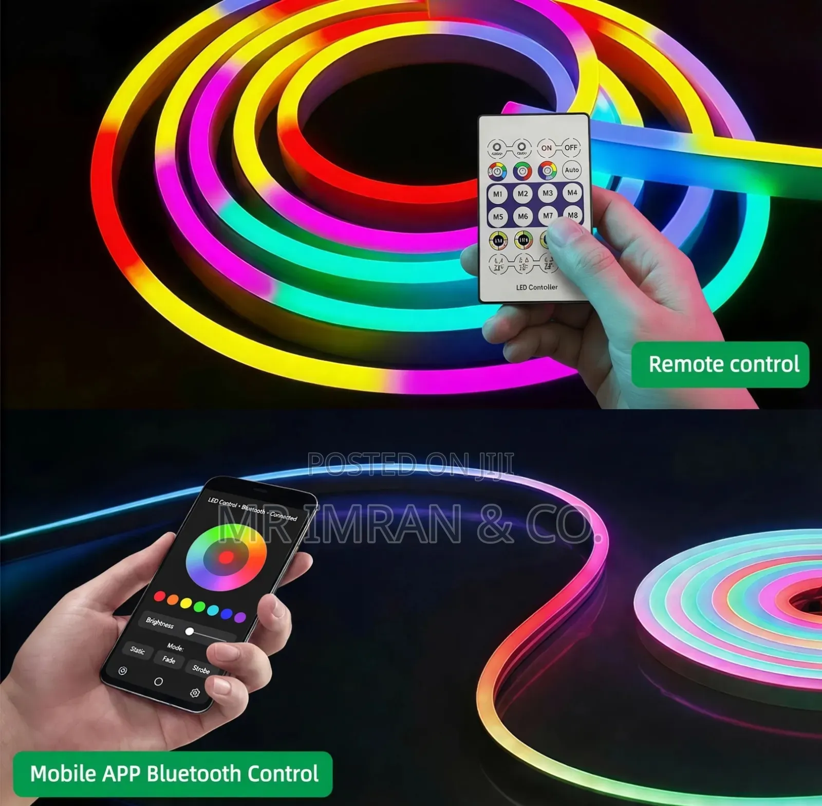 5V 5m RGB LED Neon Rope Light
