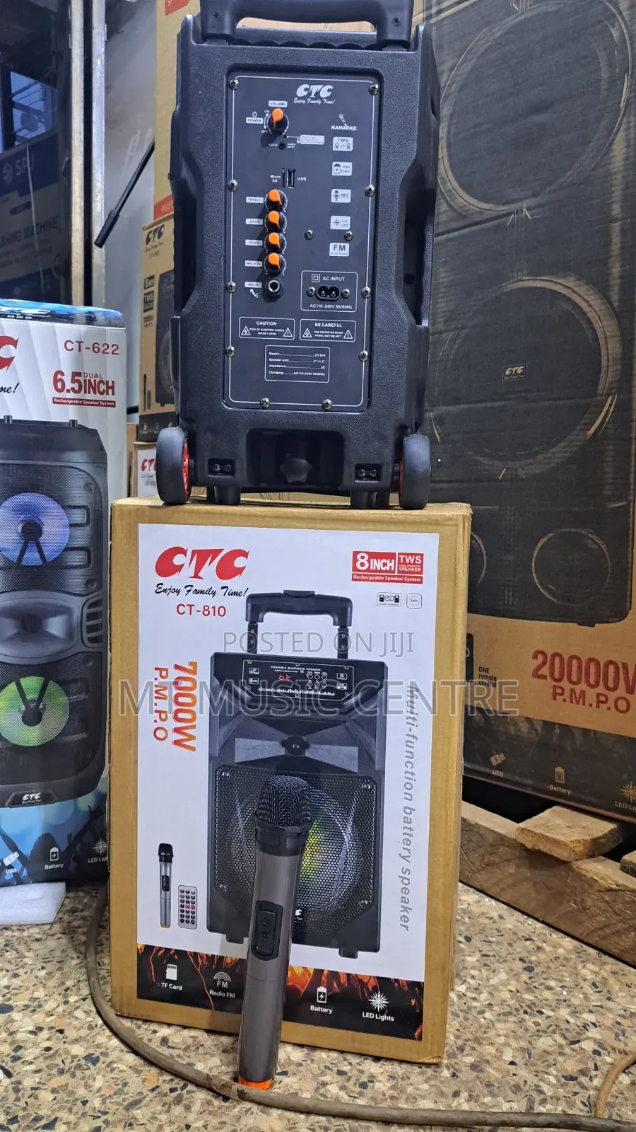 8 Inch Rechargeable Speaker Amplified Speaker With Microphone
