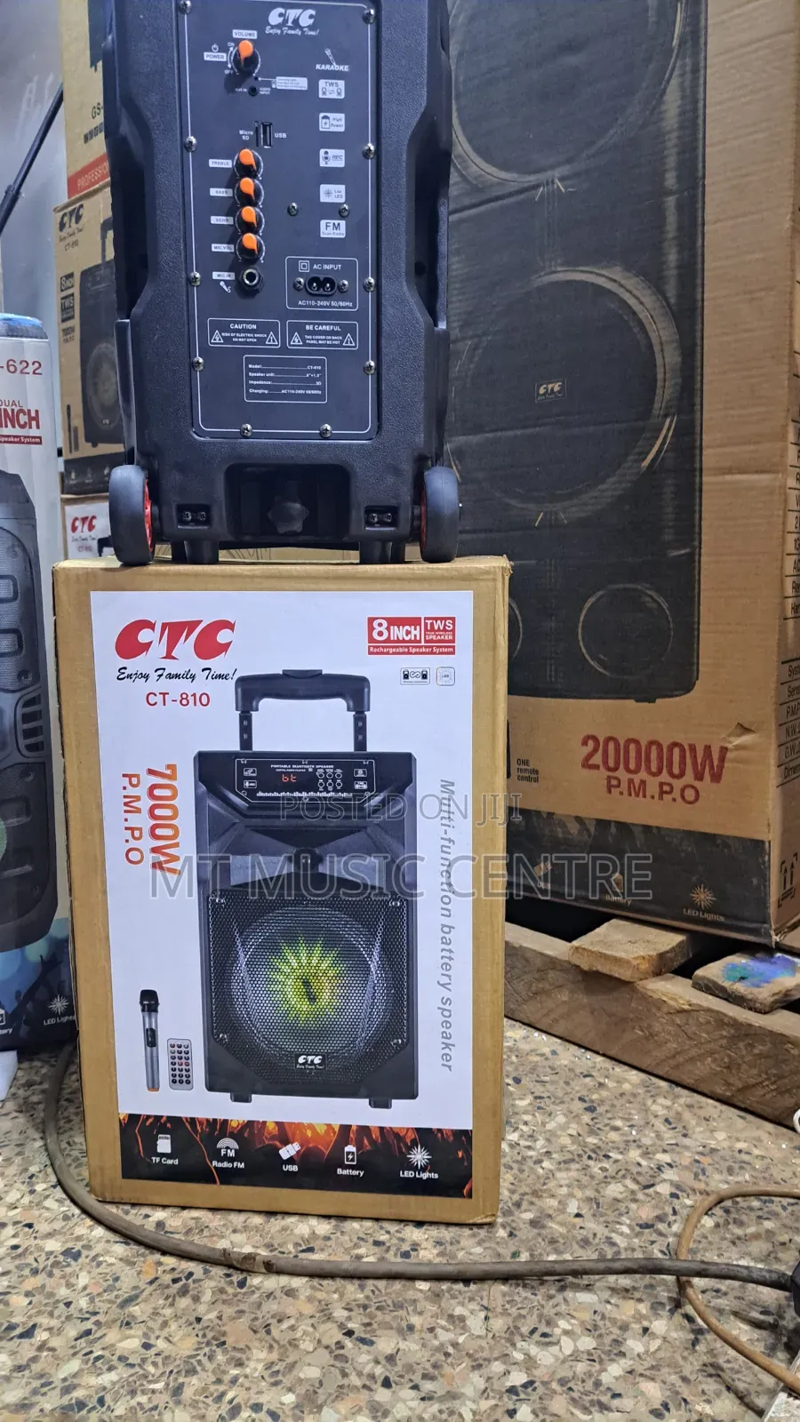 8 Inch Rechargeable Speaker Amplified Speaker With Microphone