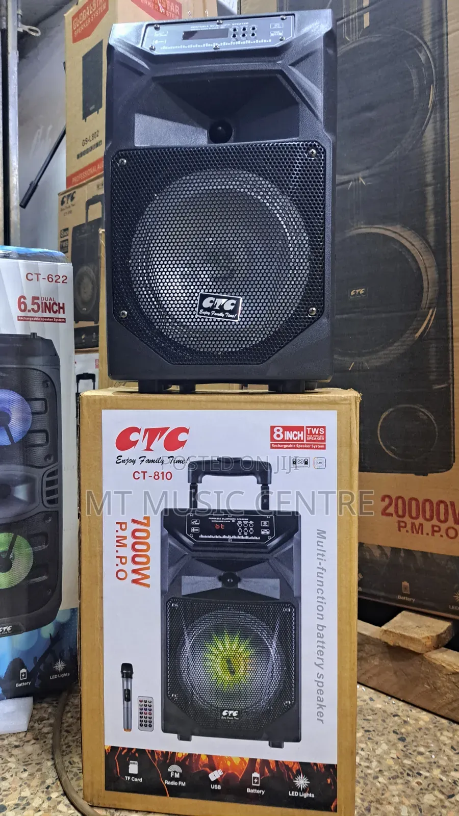 8 Inch Rechargeable Speaker Amplified Speaker With Microphone