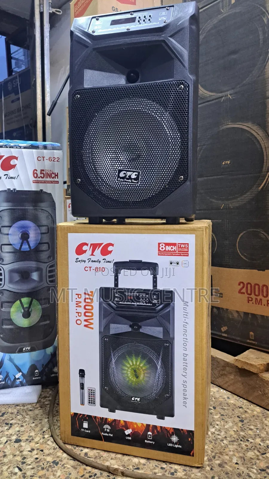 8 Inch Rechargeable Speaker Amplified Speaker With Microphone