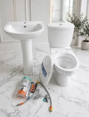 Toilet Seat With Hand Basin Complete Set With Accessories Frencia