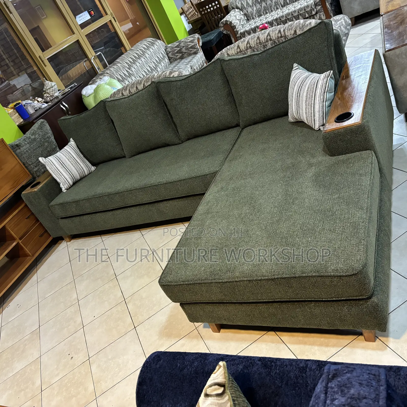 Ready Now L Sectional Sofa With Springs