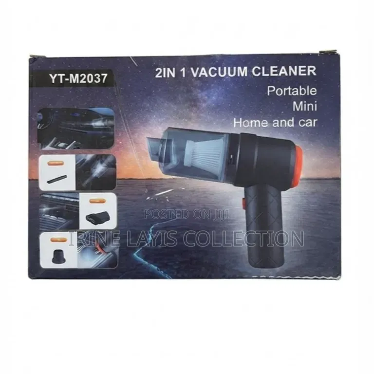 2-in-1 Portable Mini Vacuum Cleaner Designed for Home and Car Use