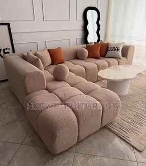 Bubble L Shaped Sofa Set Readily Available in Brown