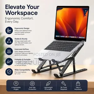 Laptop Stand Adjustable Foldable Metal Laptop Riser