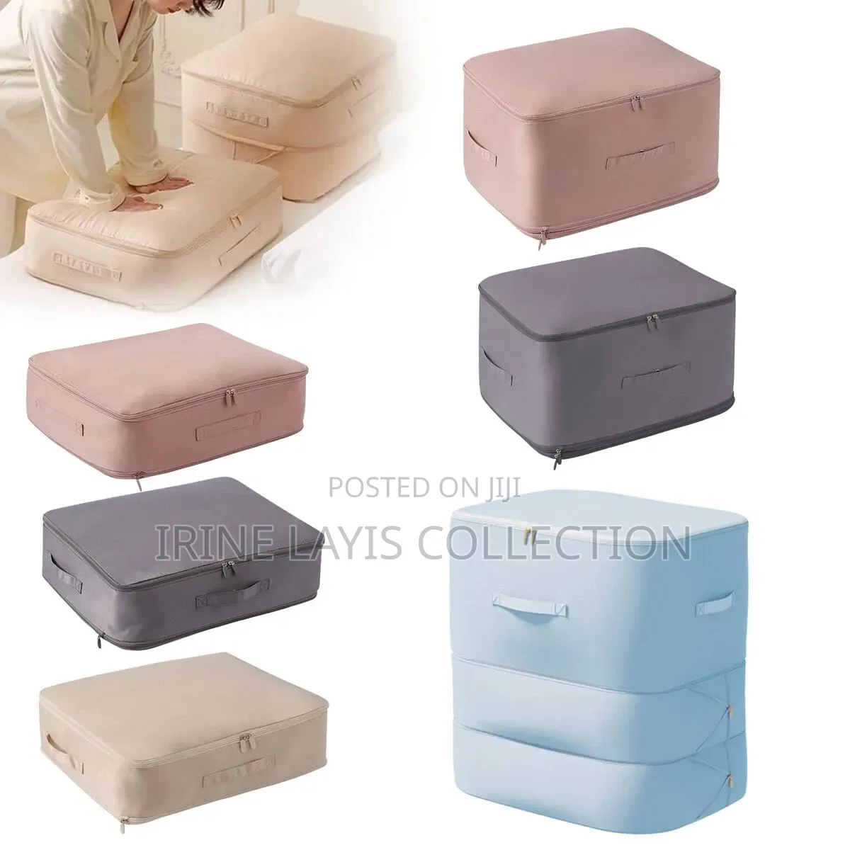 Blanket/ Bedcober Ultra Space Saving Self-Compression Organizer/Bag.
