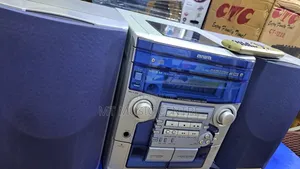 Aiwa NSX Blue Radio Receiver Speaker System