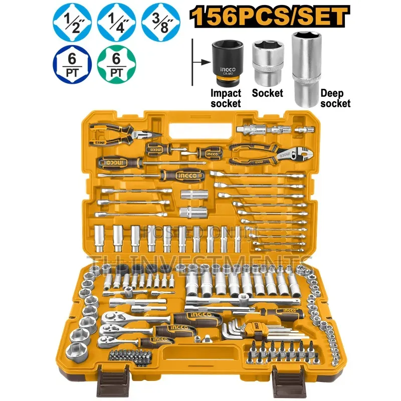 Ingco 156pcs Hand Tool Set in Case Hkthp21561