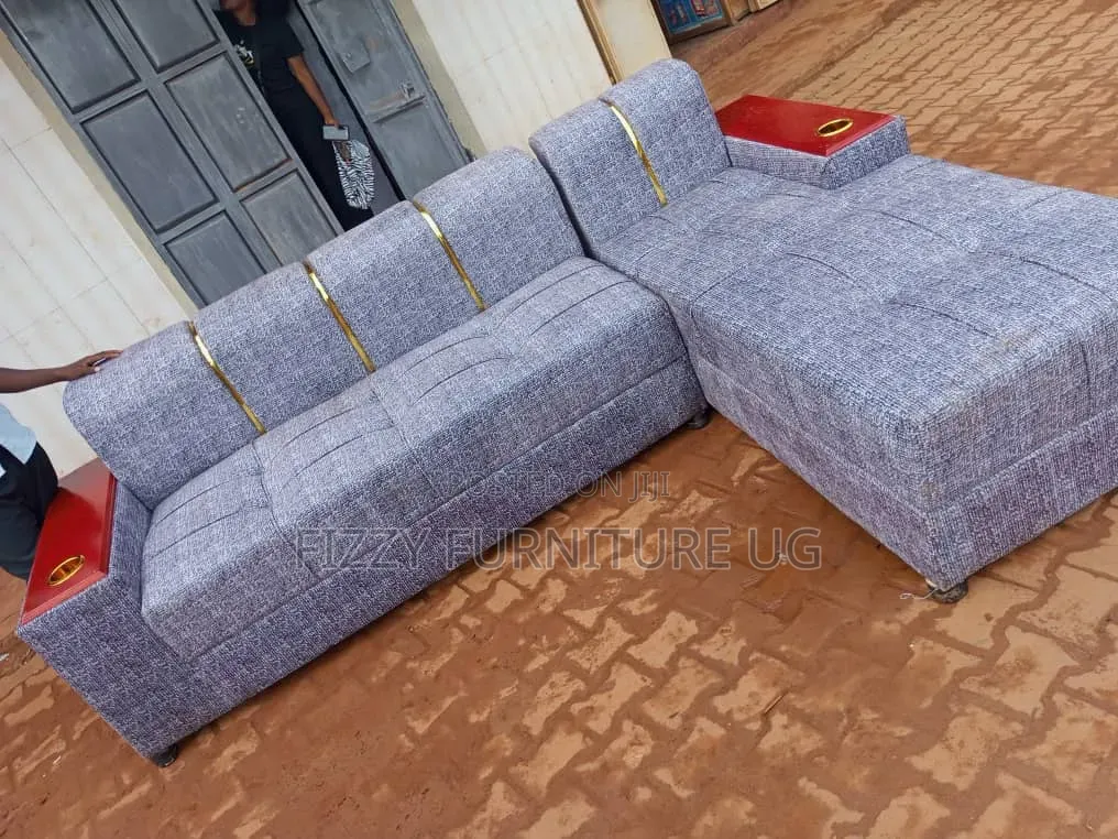 L Shaped 6 Seater Readily Available in Gray