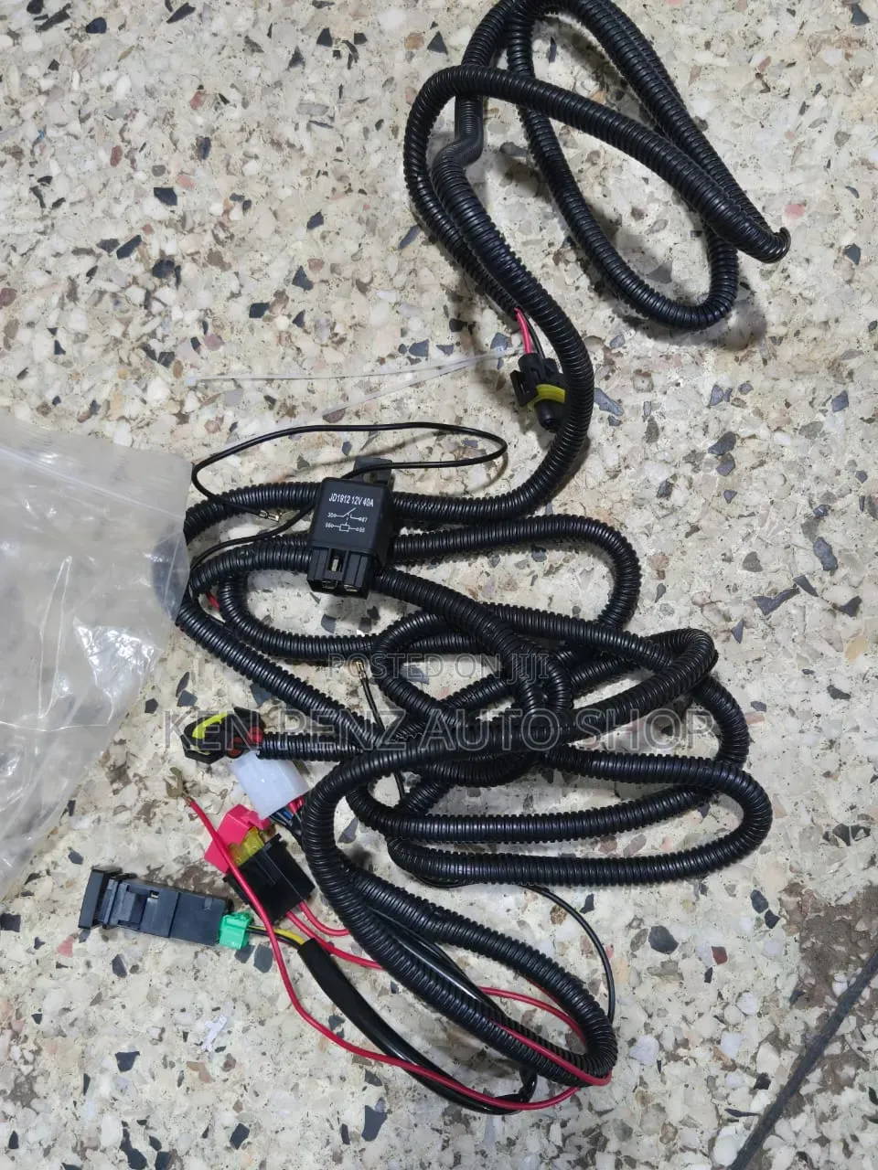 Universal Car Foglights Wiring Harness Kit