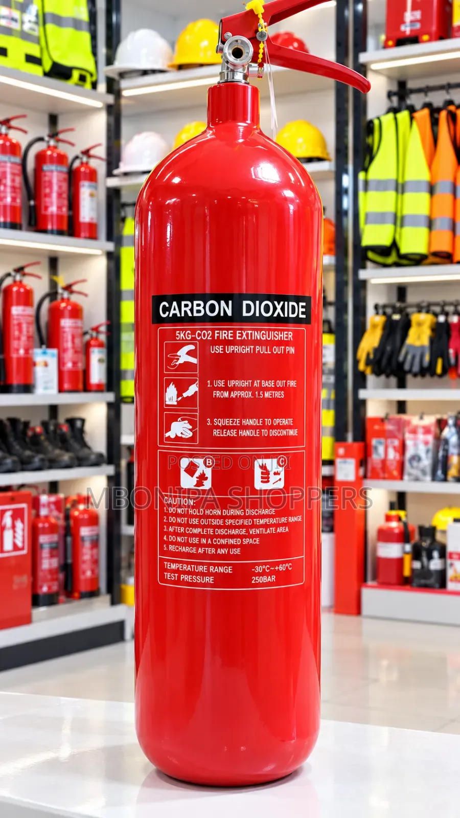 5KG Carbon Dioxide (CO2) Fire Extinguisher Professional Equipment