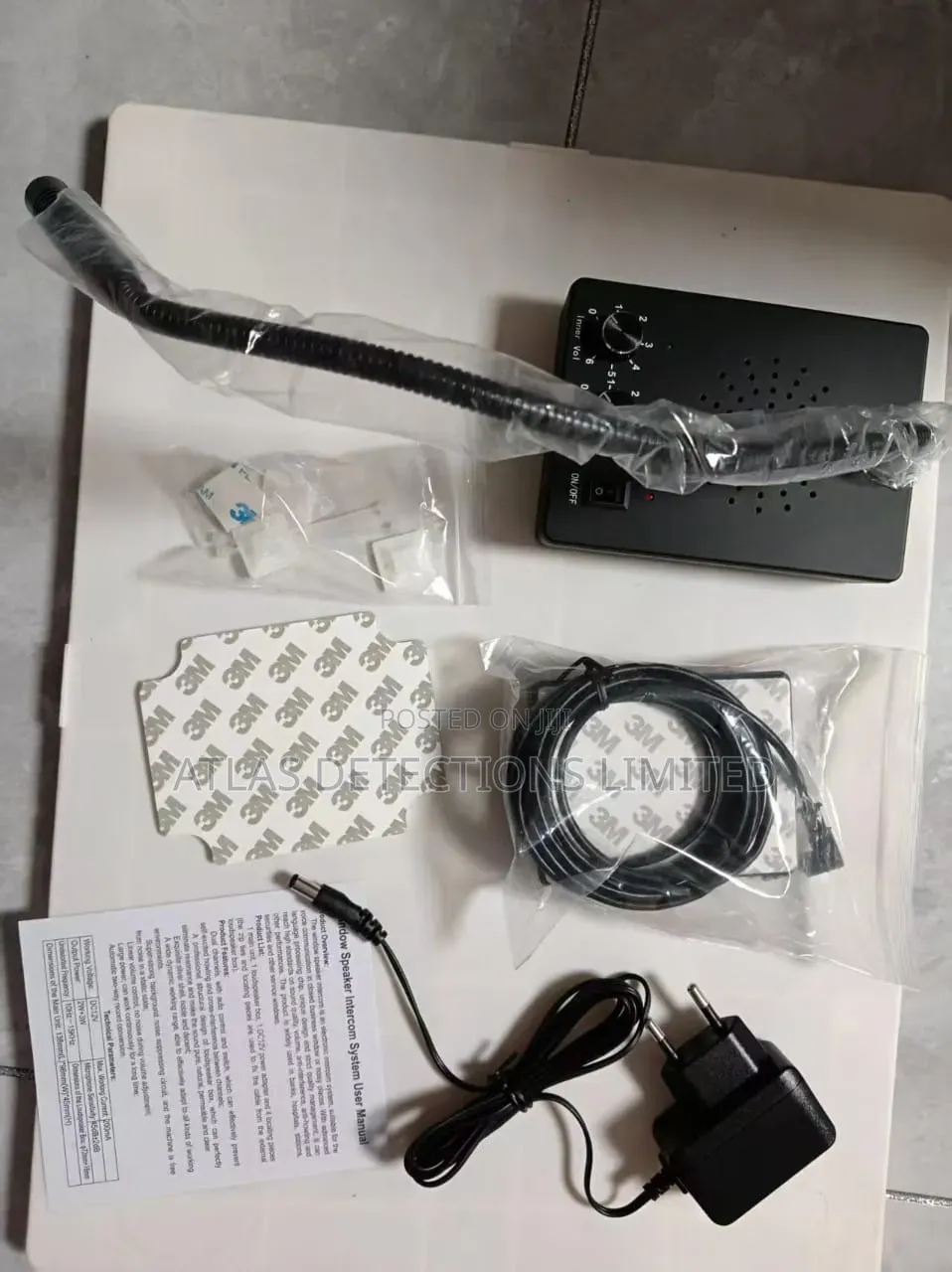 Window Audio Intercom System for Glass Windows Offices Banks Security