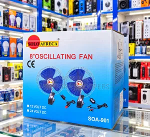 SOLO AFRECA 8-Inch DC Oscillating Fan – 12v/24v, Model SOA-901