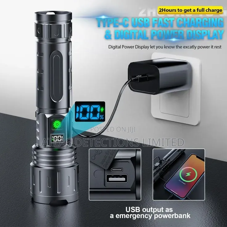Kensun High Power LED Flashlight Long Distance Zoom Torch