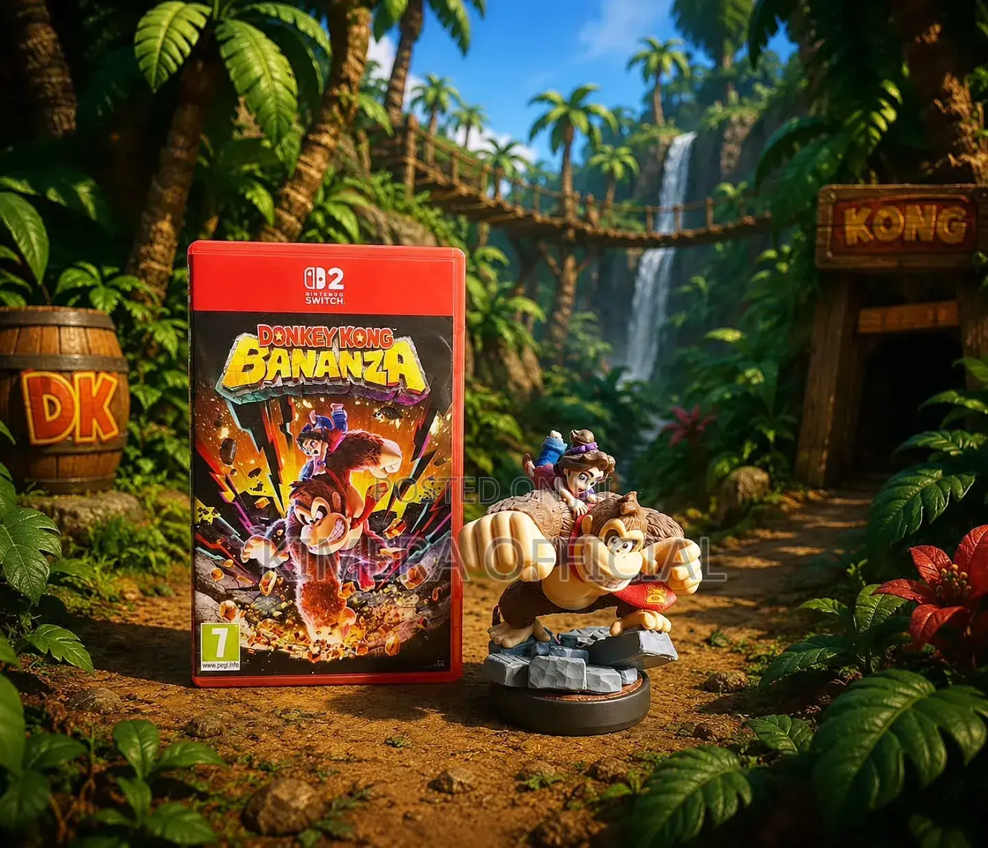 Donkey Kong Bananza Game Card: Swing Into Action on Nintendo Switch.
