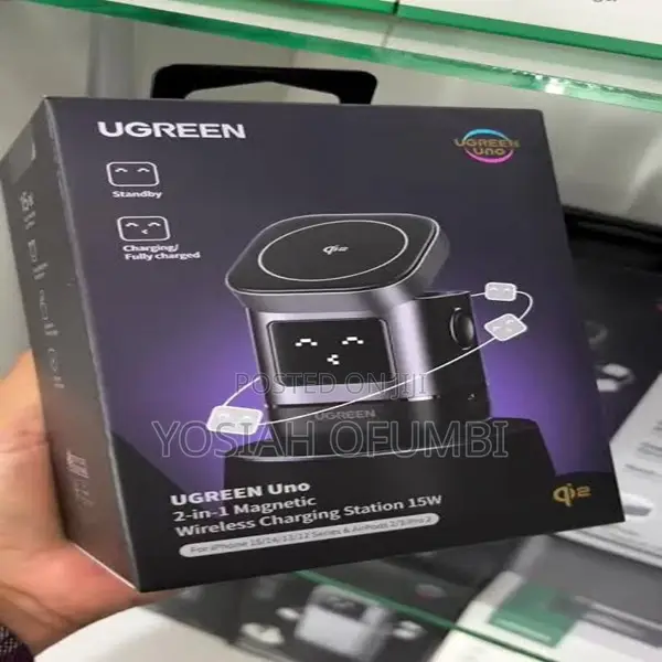 UGREEN W709 Uno 2-in-1 Magnetic Wireless Charger 15W