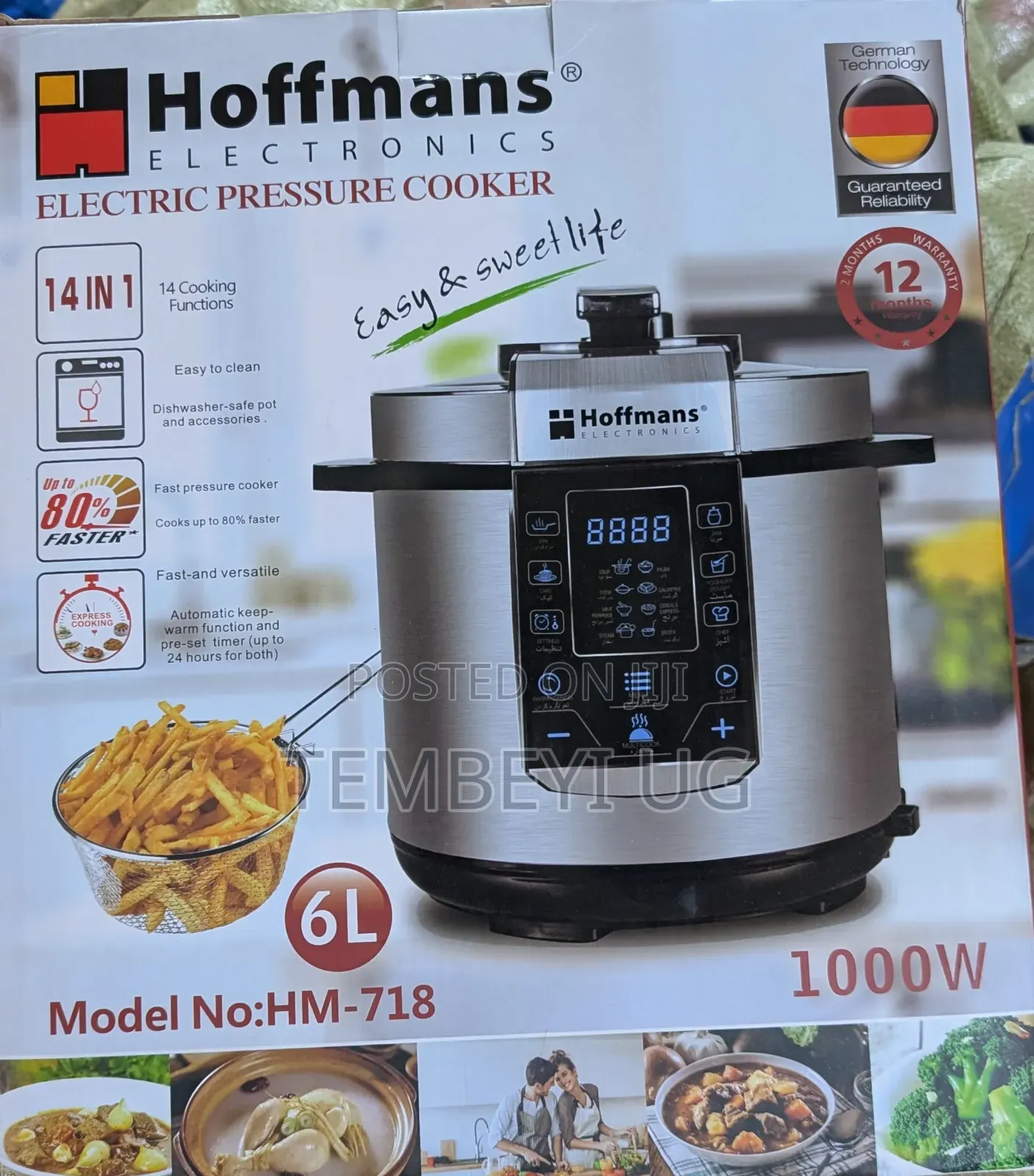6L 14 in 1 Electric Pressure Cooker
