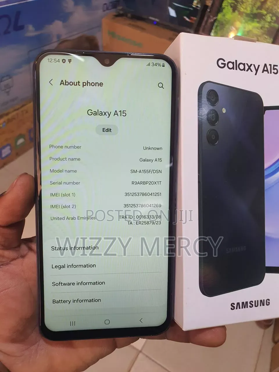 New Samsung Galaxy A15 256 GB Black