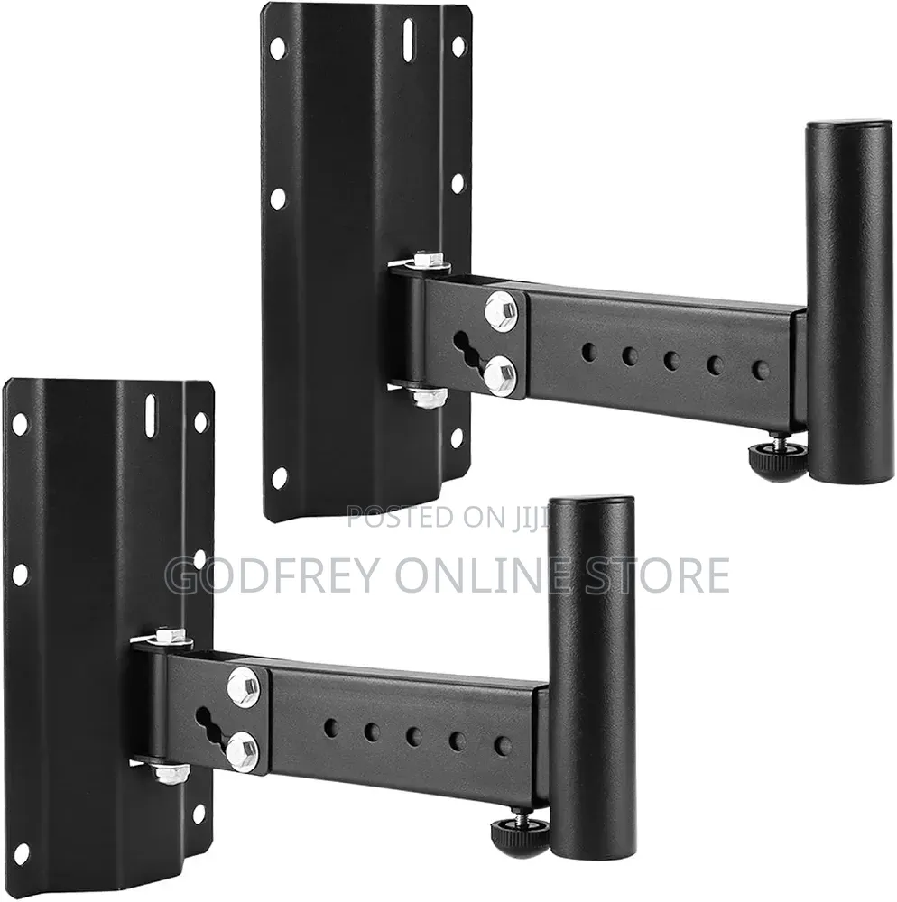 Pair of Steel Wall Mount Speaker Stands (2pcs) Heavy Duty