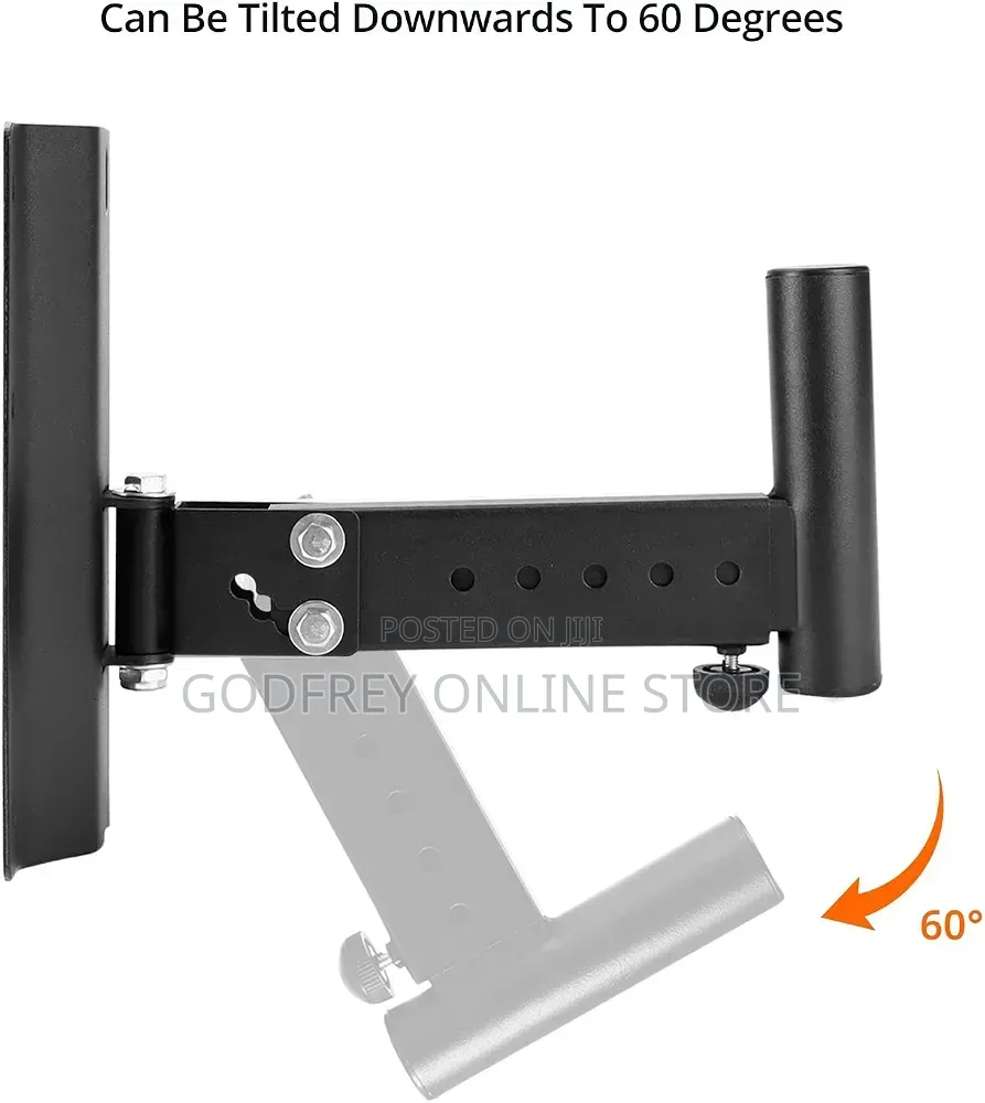 Pair of Steel Wall Mount Speaker Stands (2pcs) Heavy Duty