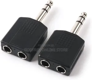 6.35mm (1/4-Inch) Male Plug to Dual 6.35mm (1/4-Inch)