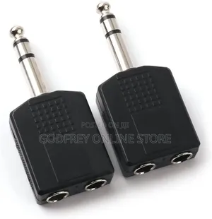6.35mm (1/4-Inch) Male Plug to Dual 6.35mm (1/4-Inch)