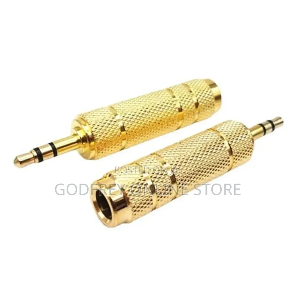 3.5mm Male to 6.35mm (1/4-Inch) Female Stereo Audio Adapters