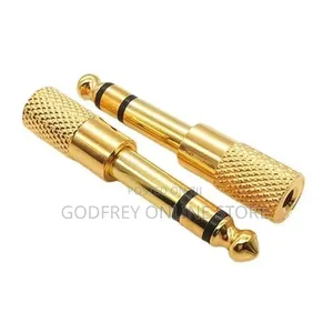 3.5mm Male to 6.35mm (1/4-Inch) Female Stereo Audio Adapters