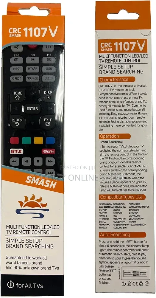 Universal Remote for All Smart Non Smart Led/LCD TVS