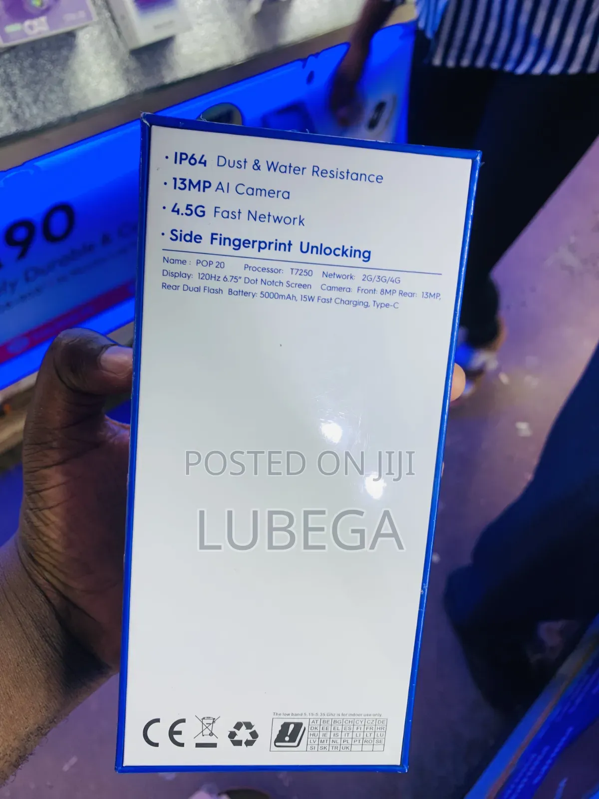 New Tecno Pop 20 128 GB Blue
