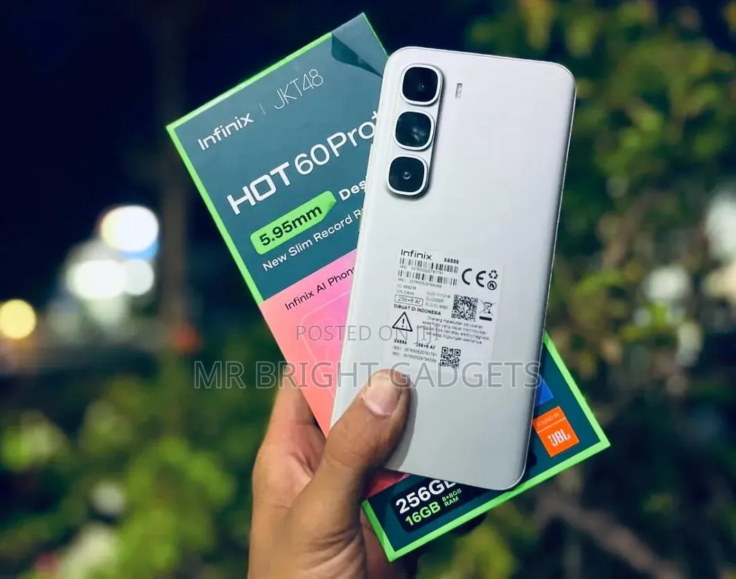 New Infinix Hot 60 Pro+ 256 GB Silver