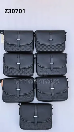 1pcs Black Men's Designer-Style Cross Bag