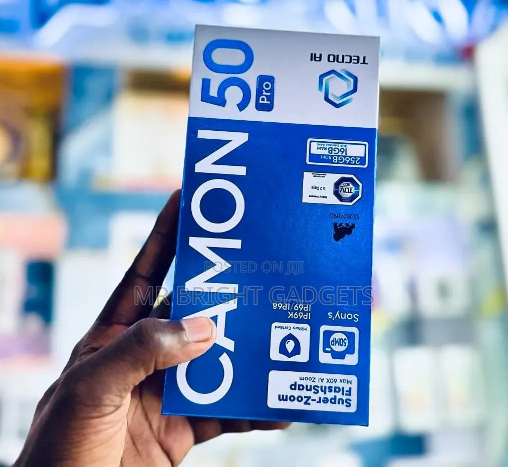 New Tecno Camon 50 Pro 256 GB Black