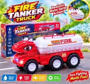Fire Dinosaur Water Tanker Truck Toy