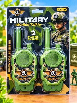 Green-and-Camouflage Children's Toy Walkie-Talkies
