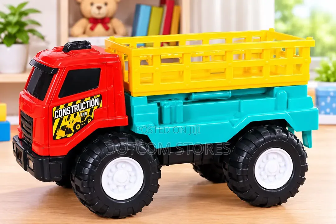 Colorful Plastic Toy Construction Cargo Truck