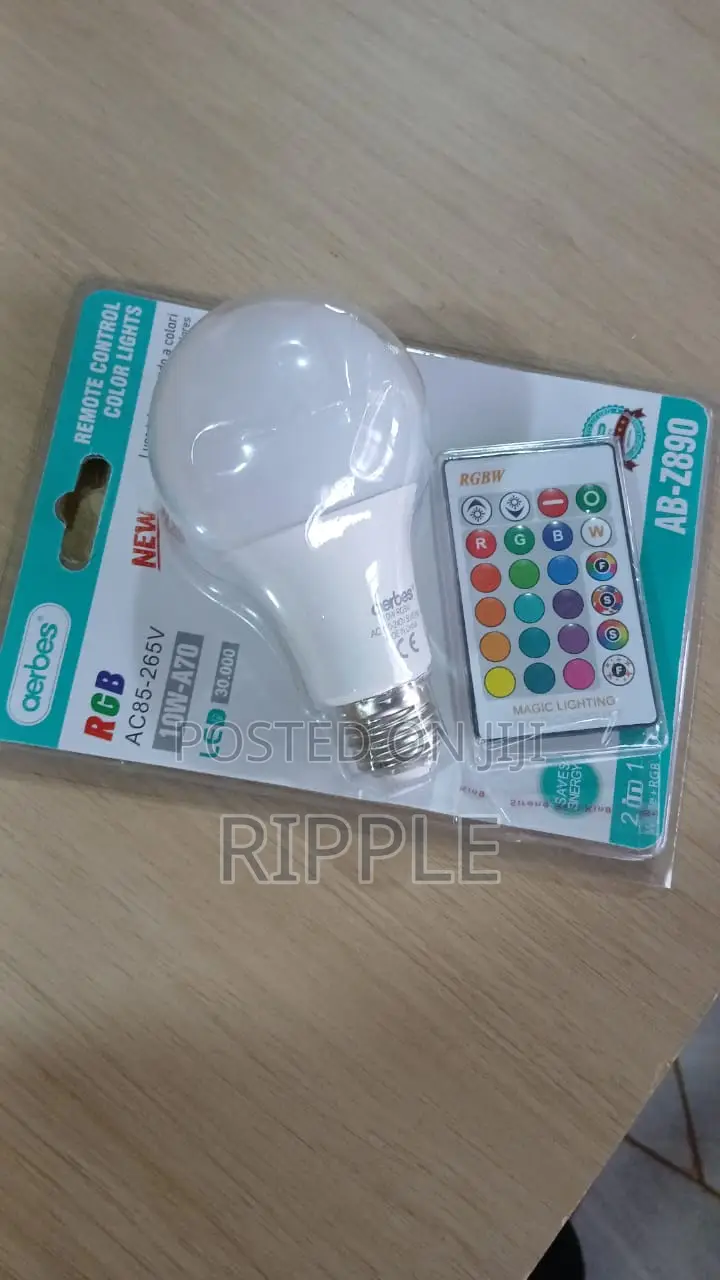 Aerbes 10W RGB LED Bulb – 16 Colors Remote Control Light