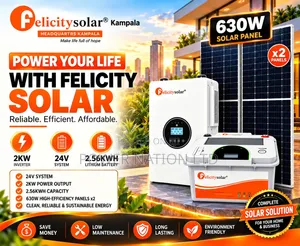 2kva 2.5kwh 24v Felicity Megasun Hybrid/Lithium Solar System Full Kit