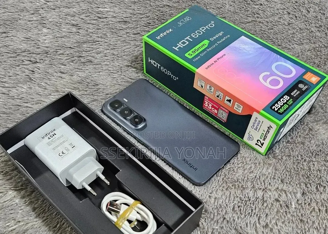 New Infinix Hot 60 Pro+ 256 GB Black