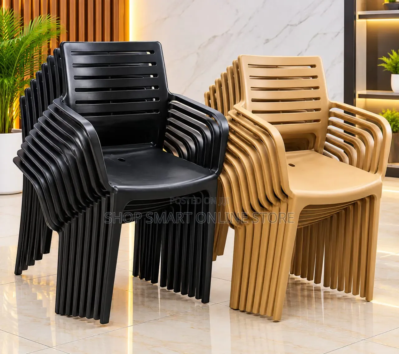 1Pcs Stackable Plastic Chairs Plastic Chairs