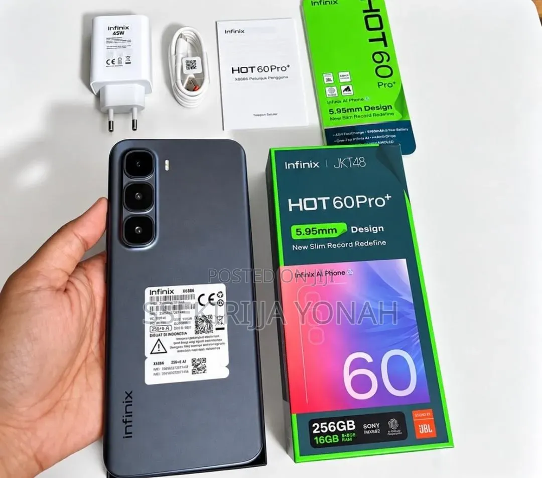 New Infinix Hot 60 Pro+ 256 GB Black